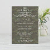 Eenvoudige Luxury Camo Wedding Invitations Kaart (Staand voorkant)
