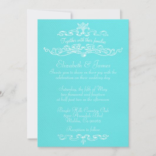 Eenvoudige Luxury Modern Wedding Invitations Kaart (Voorkant)