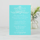 Eenvoudige Luxury Modern Wedding Invitations Kaart (Staand voorkant)