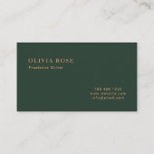 Eenvoudige Luxury Professional-minimalistische vis Visitekaartje (Achterkant)