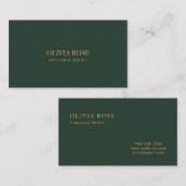 Eenvoudige Luxury Professional-minimalistische vis Visitekaartje (Voorkant / Achterkant)