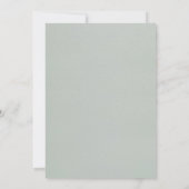 Eenvoudige Luxury Silver Wedding Invitations Kaart (Achterkant)
