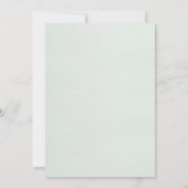 Eenvoudige Luxury White Wedding-uitnodigingen Kaart (Achterkant)