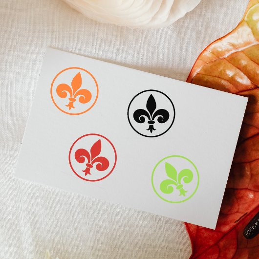 Eenvoudige lys bloem, plakboek rubberstempel