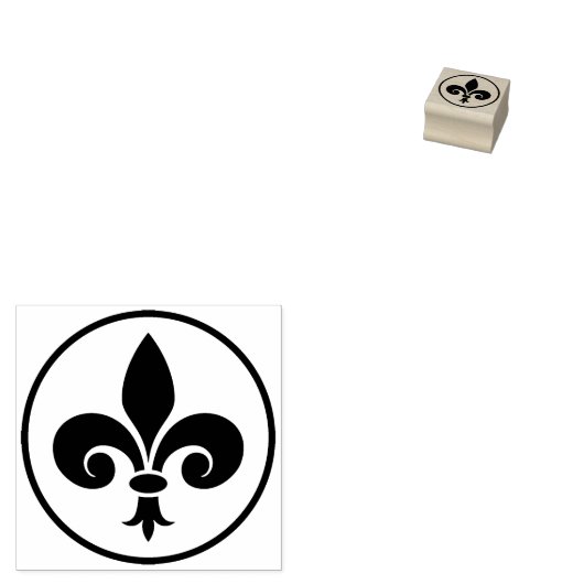 Eenvoudige lys bloem, plakboek rubberstempel (Gestempeld)