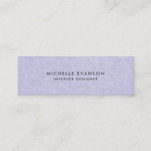 Eenvoudige maagdenpalm Paarse minimalistische prof Mini Visitekaartje