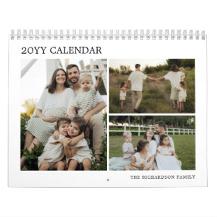 Eenvoudige Maak Je Eigen Aangepaste Familie Foto C Kalender