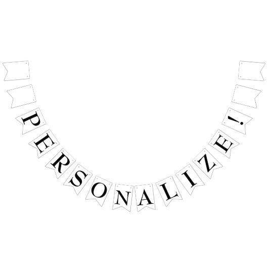 Eenvoudige Maak Je Eigen Feest Vlaggenbanner Vlaggetjes (Alle)