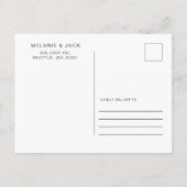 Eenvoudige maandelijkse kalligrafie bespaart de da aankondigingskaart (Achterkant)