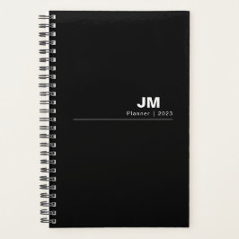 Eenvoudige maandelijkse wekelijkse ongedateerde zw planner