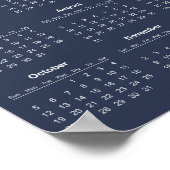 Eenvoudige maar Elegante 2025 Agenda |  Poster (Hoek)