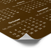 Eenvoudige maar Elegante 2025 Agenda |  Poster (Hoek)