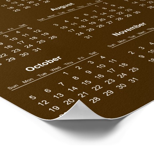 Eenvoudige maar Elegante 2025 Agenda | Poster (Hoek)