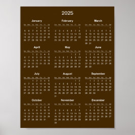 Eenvoudige maar Elegante 2025 Agenda |  Poster