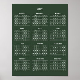 Eenvoudige maar Elegante 2025 Agenda |  Poster