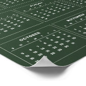 Eenvoudige maar Elegante 2025 Agenda |  Poster (Hoek)