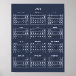 Eenvoudige maar Elegante 2025 Agenda |  Poster