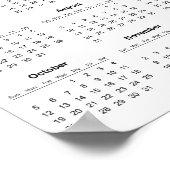 Eenvoudige maar Elegante 2025 Agenda |  Poster (Hoek)