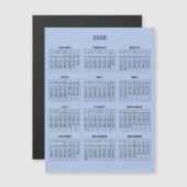 Eenvoudige maar elegante 2025 kalender | Magnetisc (Voorkant / Achterkant)