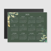 Eenvoudige maar elegante 2025 kalender | Magnetisc (Voorkant / Achterkant)