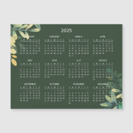 Eenvoudige maar elegante 2025 kalender | Magnetisc