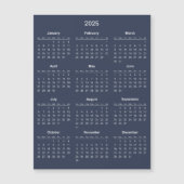 Eenvoudige maar elegante 2025 kalender | Magnetisc (Voorkant)