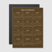 Eenvoudige maar elegante 2025 kalender | Magnetisc (Voorkant / Achterkant)