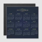 Eenvoudige maar elegante 2025 kalender | Magnetisc (Voorkant / Achterkant)