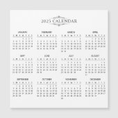 Eenvoudige maar elegante 2025 kalender | Magnetisc (Voorkant)