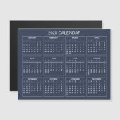 Eenvoudige maar elegante 2025 kalender | Magnetisc (Voorkant / Achterkant)