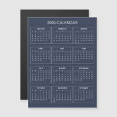 Eenvoudige maar elegante 2025 kalender | Magnetisc (Voorkant / Achterkant)