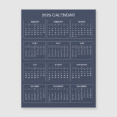 Eenvoudige maar elegante 2025 kalender | Magnetisc (Voorkant)