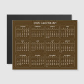 Eenvoudige maar elegante 2025 kalender | Magnetisc (Voorkant / Achterkant)