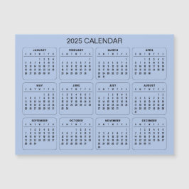 Eenvoudige maar elegante 2025 kalender | Magnetisc