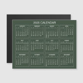 Eenvoudige maar elegante 2025 kalender | Magnetisc (Voorkant / Achterkant)