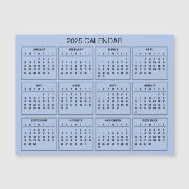 Eenvoudige maar elegante 2025 kalender | Magnetisc
