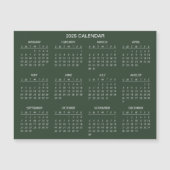 Eenvoudige maar elegante 2025 kalender | Magnetisc (Voorkant)