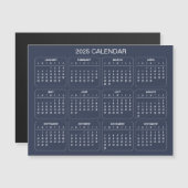 Eenvoudige maar elegante 2025 kalender | Magnetisc (Voorkant / Achterkant)