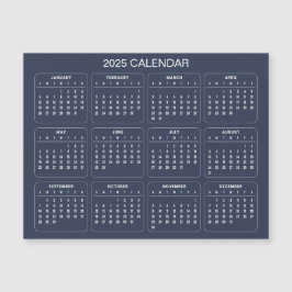 Eenvoudige maar elegante 2025 kalender | Magnetisc