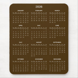 Eenvoudige maar Elegante 2026 Agenda | Muismat