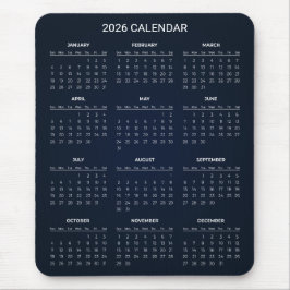 Eenvoudige maar Elegante 2026 Agenda | Muismat