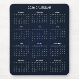 Eenvoudige maar Elegante 2026 Agenda   Muismat
