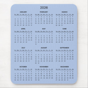 Eenvoudige maar Elegante 2026 Agenda   Muismat