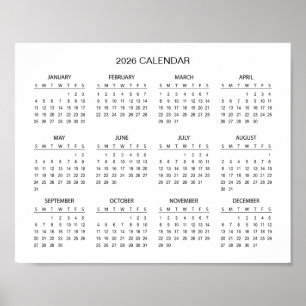 Eenvoudige maar Elegante 2026 Agenda    Poster