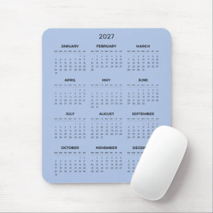 Eenvoudige maar Elegante 2027 Agenda   Muismat