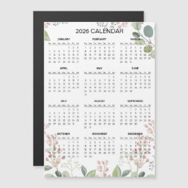 Eenvoudige maar Elegante Bloemencalender 2026 | Ma
