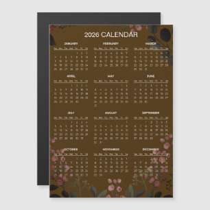 Eenvoudige maar Elegante Bloemencalender 2026 Ma