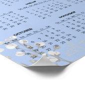 Eenvoudige maar Elegante Bloemencalender 2026 |  Poster (Hoek)