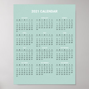 Eenvoudige maar elegante kalender voor 2020   POST Poster