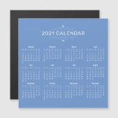 Eenvoudige maar elegante kalender voor 2021 | Magn (Voorkant / Achterkant)